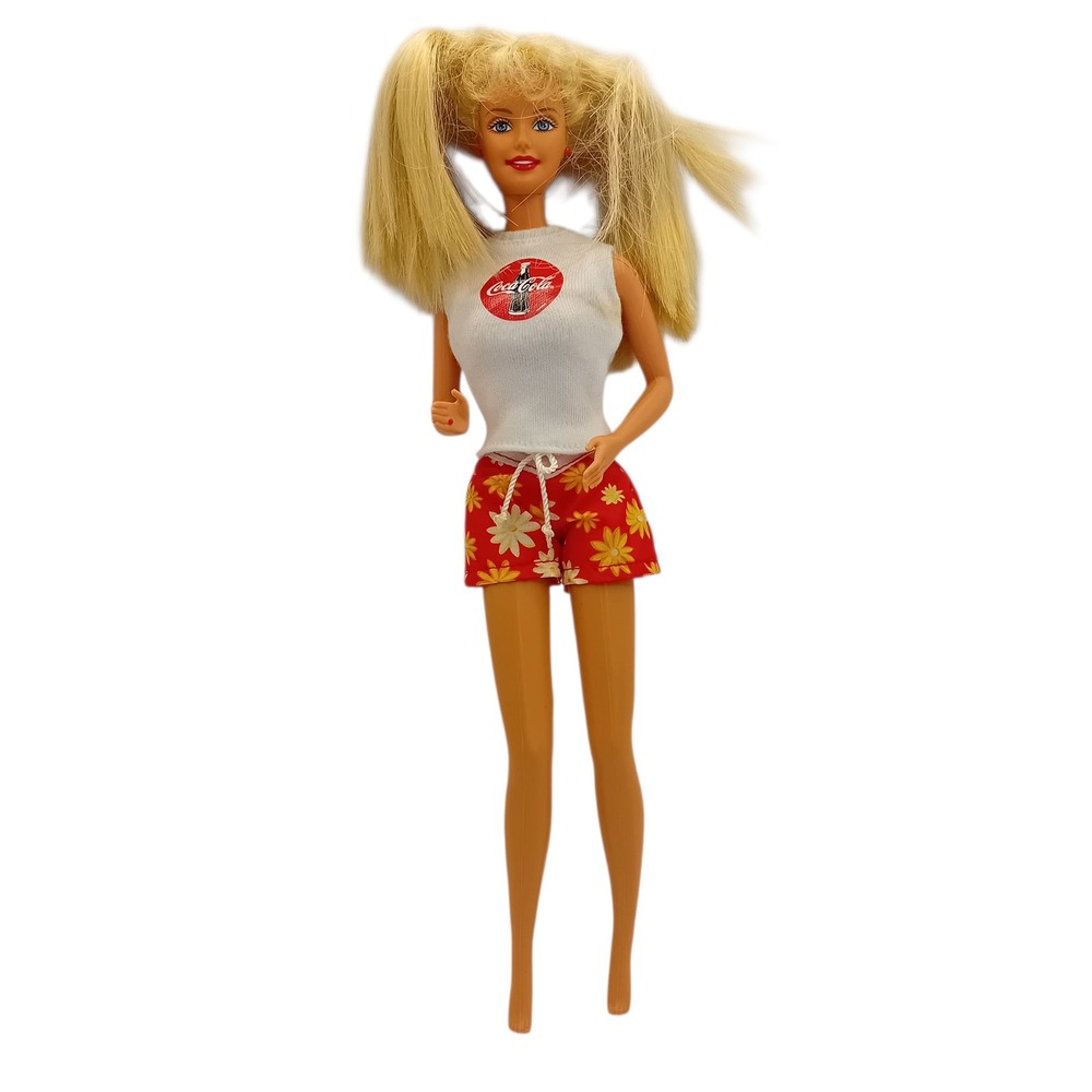 1999 Vtg Coca Cola Splash Barbie Doll White‎ Shirt Collectible Fashion Doll READ